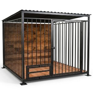 Solidny Kojec dla Psa 3x3m (9m²) – Stalowo-Drewniany Heavy Duty | Evolaser