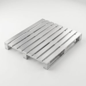 Profesjonalna lekka paleta aluminiowa Evolaser Aero 1200x1000 mm o udźwigu 2,3 t i wadze 21,6 kg. Higieniczna konstrukcja ISO idealna dla branży farmaceutycznej i spożywczej